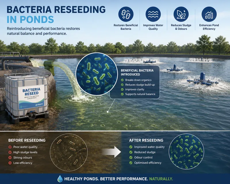 Bacteria reseeding after wastewater shock loads
